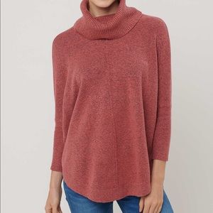 Loft Shirttail Poncho Sweater